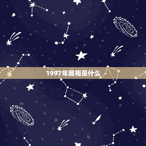 1997年屬|1997年属什么生肖 1997年的属相是什么命